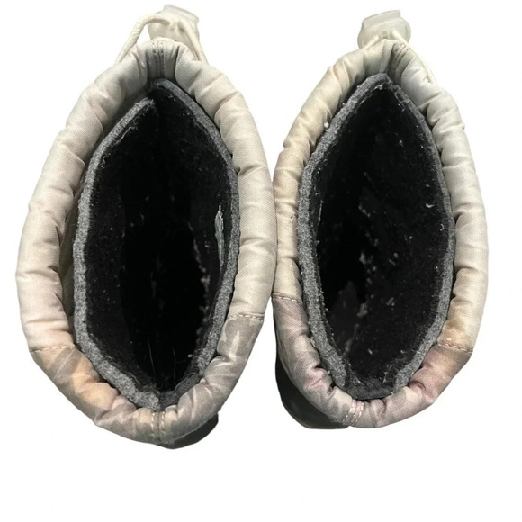 Sorel girls youth Cub Light Pink Floral Print Snow Boots SZ 3 winter waterproof - Picture 10 of 13